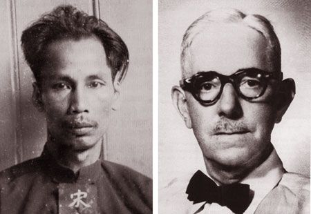 Nguyễn Ái Quốc và luật sư Frank Loseby năm 1931. Ảnh: dost-dongnai.gov.vn