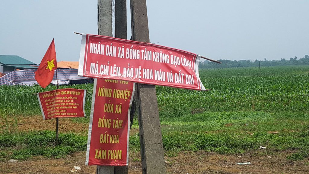 Một th&ocirc;ng điệp của Phong tr&agrave;o Đồng T&acirc;m, chụp ng&agrave;y 21/4/2017. Ảnh: RFA.