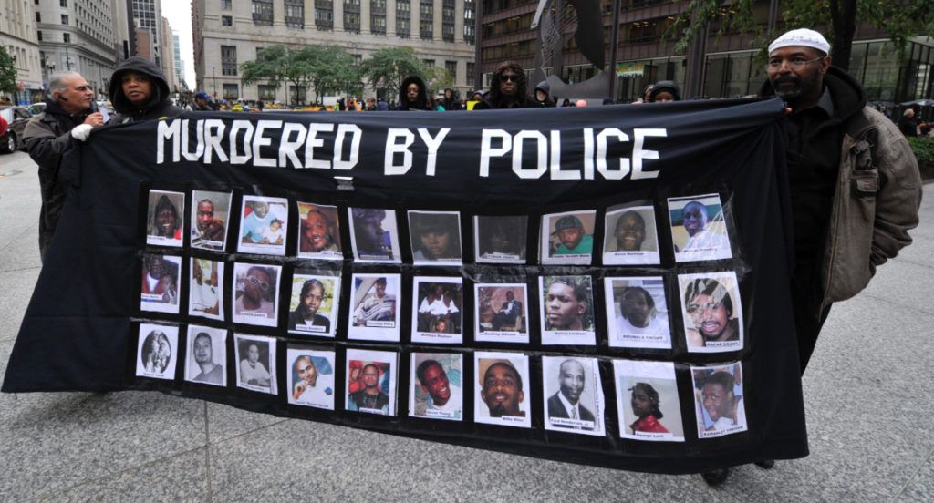 Biểu t&igrave;nh phản đối cảnh s&aacute;t giết người ở Mỹ. Ảnh: affinitymagazine.us.