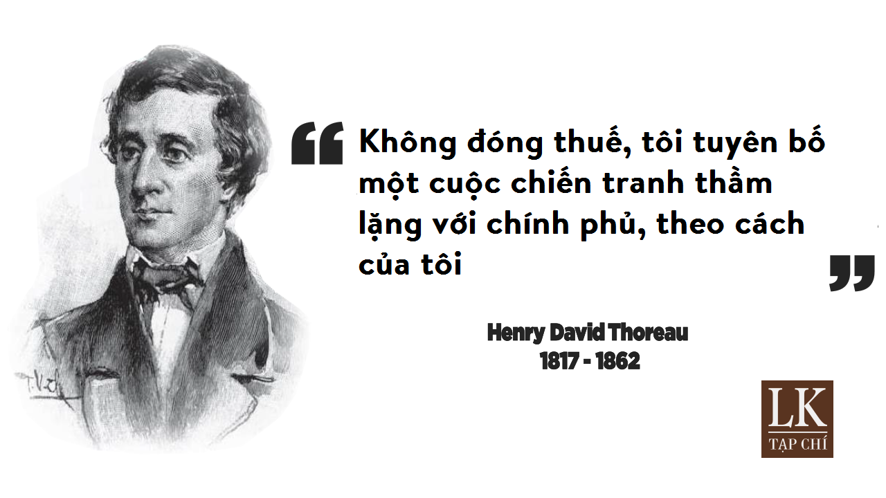Câu nói của Henry David Thoreau trong tiểu luận Bất tuân dân sự. Ảnh: Luật Khoa.