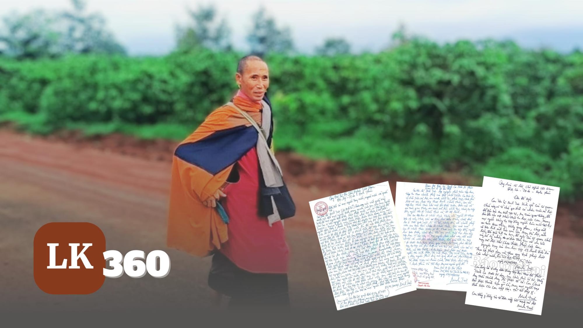 Ảnh chưa rõ nguồn, đơn đề nghị do Báo Gia Lai đăng tải. Đồ họa: Ngọc Giàu/ Luật Khoa.