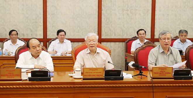 Một cuộc họp của Bộ Chính trị - Đảng Cộng sản Việt Nam, tháng 5/2019. Ảnh: TTXVN.