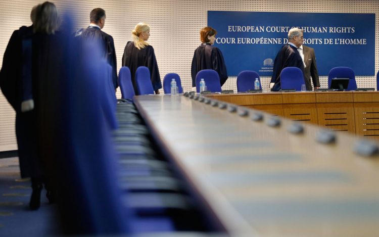 Judges of the European Court of Human Rights enter the hearing room of the court in Strasbourg, Dec. 3, 2013. The hearing concerns the case of two men, suspected of terrorist acts, detained in December 2002 at a CIA secret detention site in Poland at which they say illegal interrogation methods were used. Both men […]