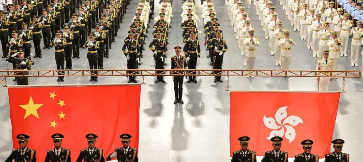 Military bands from China and overseas perform in the rehearsal for the “International Military Tattoo” to celebrate the 20th anniversary of Hong Kong’s return to the motherland in Hong Kong, China, 12 July 2017.Military bands from China and overseas will perform in the “International Military Tattoo” in Hong Kong in July 13, 2017. The event is one of a series to celebrate the 20th anniversary of the establishment of the Hong Kong Special Administrative Region. Military bands performing at the shows will include the military band of the Chinese People’s Liberation Army (PLA), the military band of the PLA Navy, the Guard of Honor of the PLA, the Guard of Honor of the PLA Garrison in Hong Kong, as well as military bands from the Netherlands, Russia, and the United States, among others. The Hong Kong Police Band and the Hong Kong Association of Choral Societies will also participate in the performances. The shows will be staged from July 13 to 15, while meet-the-bands activities will be held before each performances.