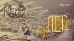 Làn sóng FDI vào Việt Nam và nhân công giá rẻ - Kỳ 3: Hết thời nhân công giá rẻ? Công nhân làm việc trong KCN ở Bắc Giang. Ảnh: Nguyễn Kế/Báo Lao Động; Tài xế công nghệ trên đường Lý Tự Trọng, quận 1, TP. HCM. Ảnh: Thanh Tùng/VnExpress; Đồ họa: Thanh Tường / Luật Khoa.