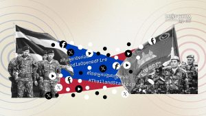 Xung đột biên giới Thái Lan - Campuchia Từ súng đạn đến chiến tranh thông tin. Nguồn ảnh: Independent, Khmer Times. Đồ họa: Thiên Tân/Luật Khoa.