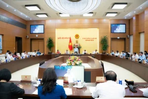 Ảnh một phiên họp của Ủy ban Thường vụ Quốc hội khóa 15. Ảnh: Báo điện tử Chính phủ.