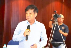 Phó Chủ tịch Hội Nhà báo Việt Nam Trần Trọng Dũng, 25/12/2025, tại TP. Hồ Chí Minh. Ảnh: Website Đảng bộ TP. HCM.