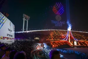 Lễ khai mạc SEA Games lần thứ 33 ở Thái Lan. Ảnh: Gavin Foo/ST.