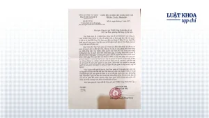 Công văn từ chối cho luật sư thăm gặp Hồ Duy Hải. Ảnh: Facebook Ngô Ngọc Trai.