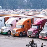 Ùn tắc container tại biên giới Việt Nam - Trung Quốc, năm 2023. Ảnh minh họa. Nguồn ảnh: Nam Trần/Báo Tuổi Trẻ.