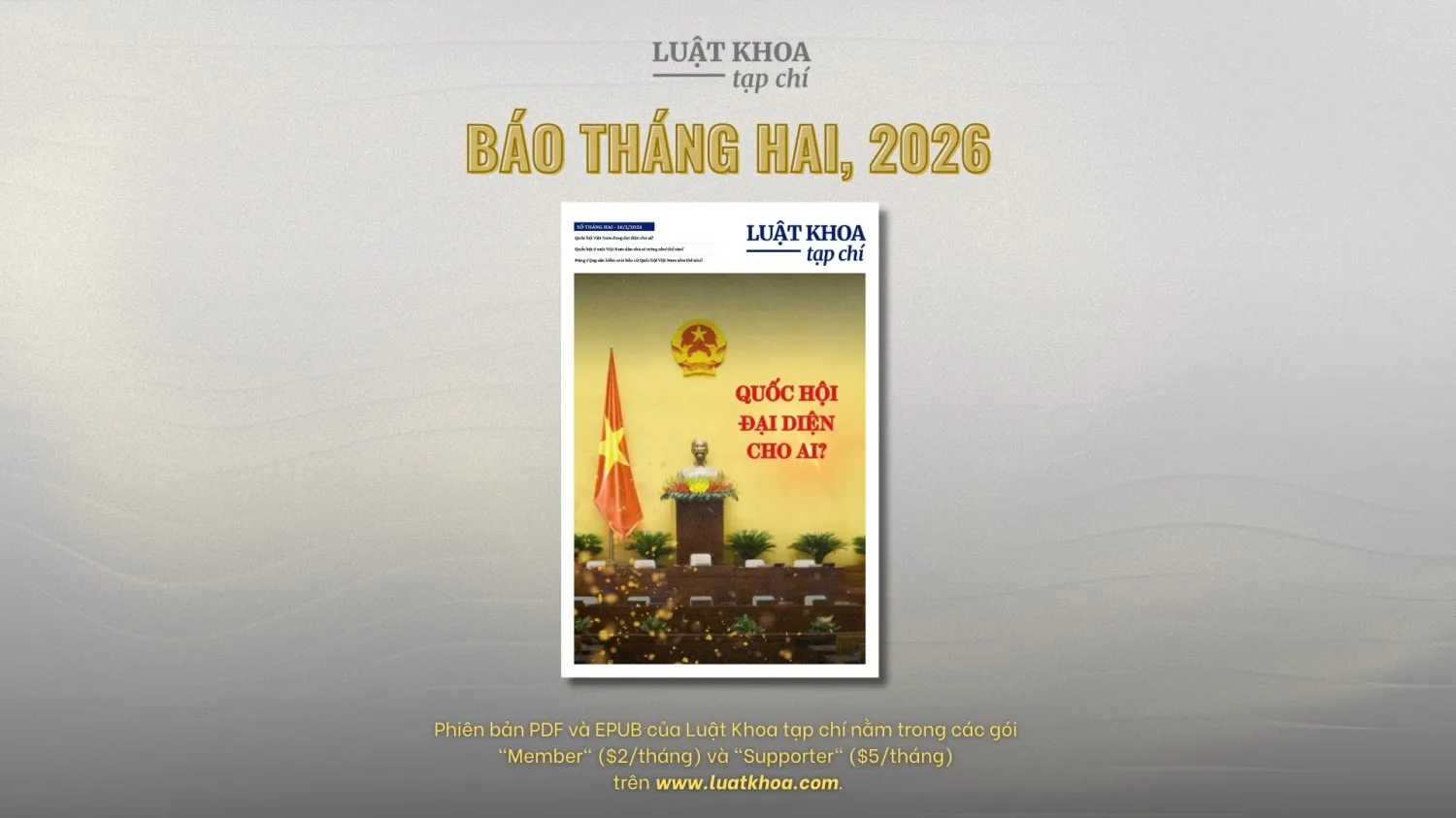 Luật Khoa ra mắt số báo tháng Hai – 2026
