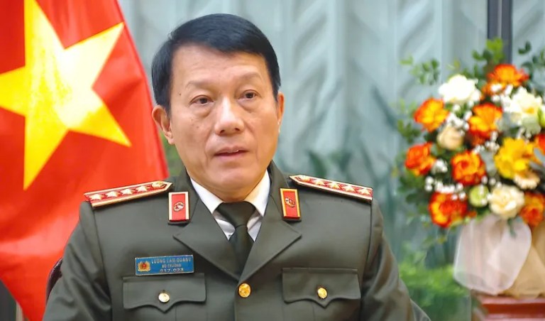 Bộ trưởng Công an Lương Tam Quang. Ảnh: Website Bộ Công an.