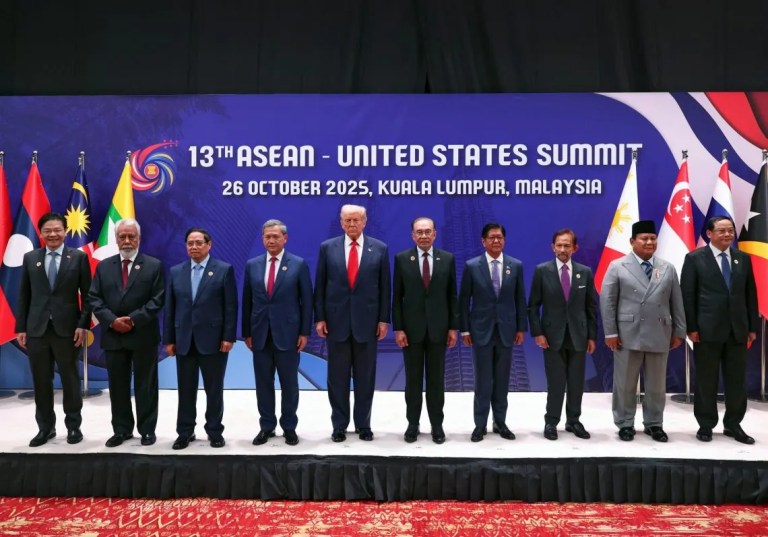 Tổng thống Mỹ Donald Trump và lãnh đạo các nước thành viên ASEAN, năm 2025. Nguồn ảnh: ASEAN.org.