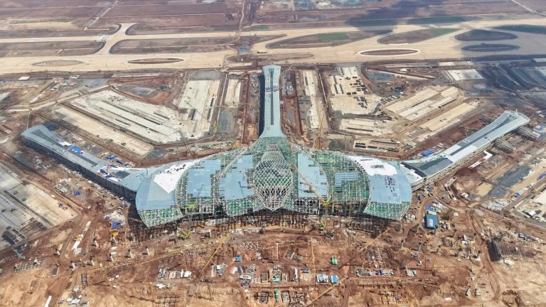 Sân bay Long Thành trong quá trình xây dựng, năm 2026. Nguồn ảnh: ACV.