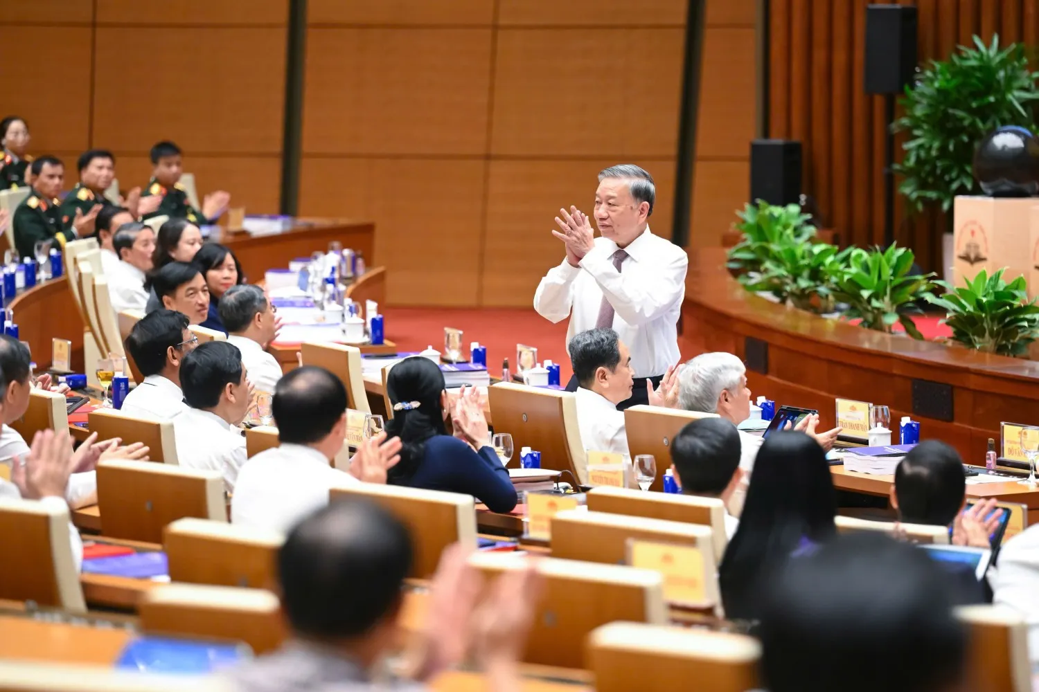 Một hội nghị được tổ chức tại Nhà Quốc hội. Nguồn ảnh: Lê Bảo/Báo Sức khỏe và Đời sống.