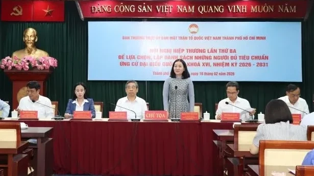 Hội nghị hiệp thương lần thứ 3 ở TP. HCM. Nguồn ảnh: Đại Lánh/Báo Bảo vệ Pháp luật.